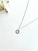 COLAR BOLINHAS INTERCALADAS COM ZIRCÔNIA AZUL-ROYAL