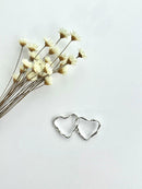 PAR DE ARGOLAS CORAÇÃO TORCIDO P