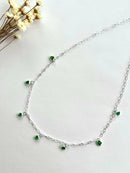 CHOKER CORAÇÕES VERDE-ESMERALDA