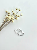 PAR DE ARGOLAS CORAÇÃO TORCIDA PP