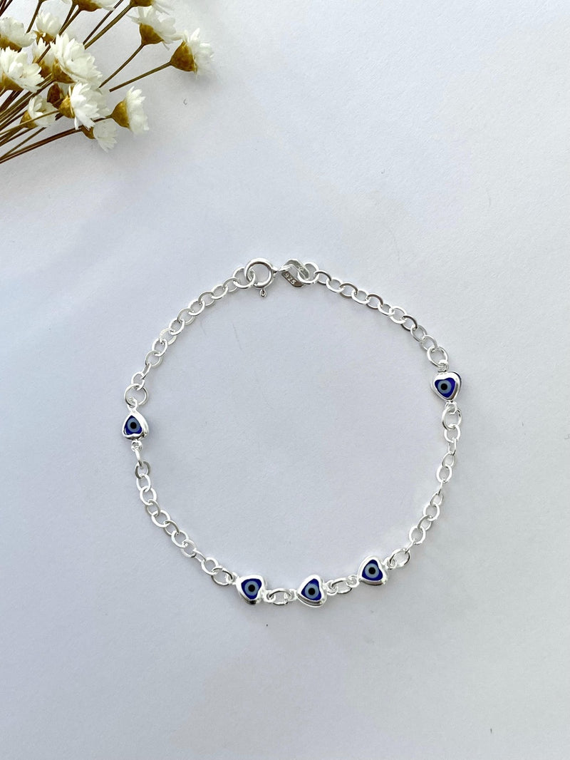 PULSEIRA CORAÇÕES OLHO GREGO