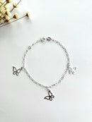 PULSEIRA 3 BORBOLETAS VAZADAS