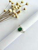 ANEL QUADRADO ELITE PREMIUM VERDE-ESMERALDA