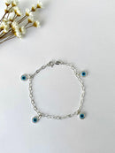 PULSEIRA 4 OLHO GREGO AZUL CLARO