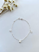 PULSEIRA CORAÇÃO MACIÇO COM ZIRCÔNIA CORAÇÕES