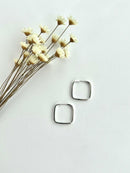 PAR DE ARGOLA QUADRADA P