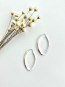 PAR DE ARGOLAS GOTA ACHATADA FIO GROSSO M