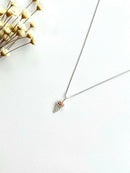 COLAR SORVETE CRAVEJADO EM ZIRCÔNIAS LARANJA