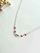 CHOKER CORAÇÃO COM ZIRCÔNIAS VERMELHO-RUBI