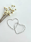 PAR DE ARGOLAS CORAÇÃO TORCIDO G