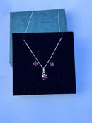 CONJUTO PONTO DE LUZ ROXO