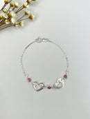 PULSEIRA 2 CORAÇÕES COM ZIRCÔNIA