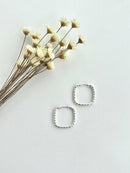 PAR DE ARGOLAS TRANÇADA QUADRADA P