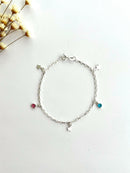 PULSEIRA ESTRELAS CHAPEADAS COM ZIRCÔNIAS COLORS