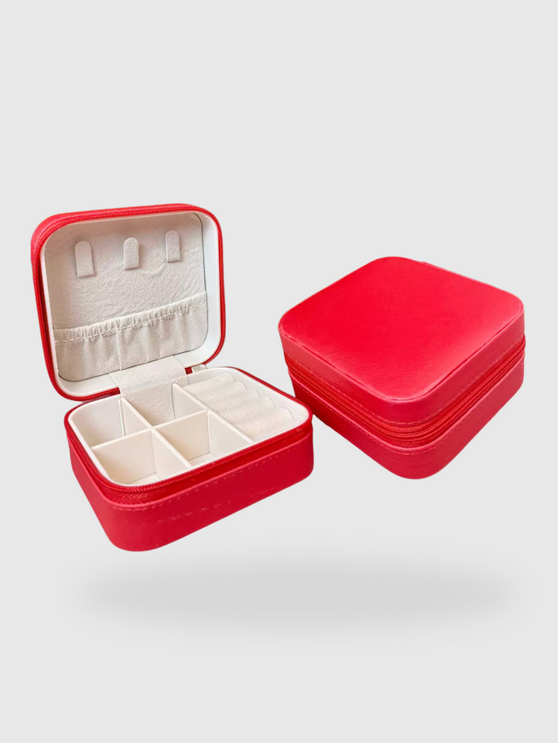 PORTA JÓIAS VERMELHO