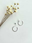 PAR DE ARGOLAS COM TARRAXA FIO QUADRADO