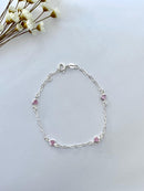 PULSEIRA 4 CORAÇÕES ZIRCÔNIA ROSE P