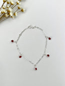 PULSEIRA ZIRCÔNIAS VERMELHO-RUBI