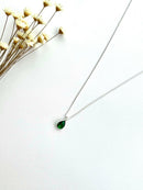 PINGENTE GOTA VERDE-ESMERALDA (SOMENTE PINGENTE)