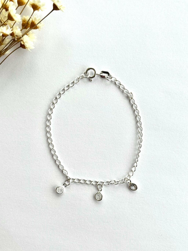 PULSEIRA 3 ZIRCÔNIAS CRISTAL