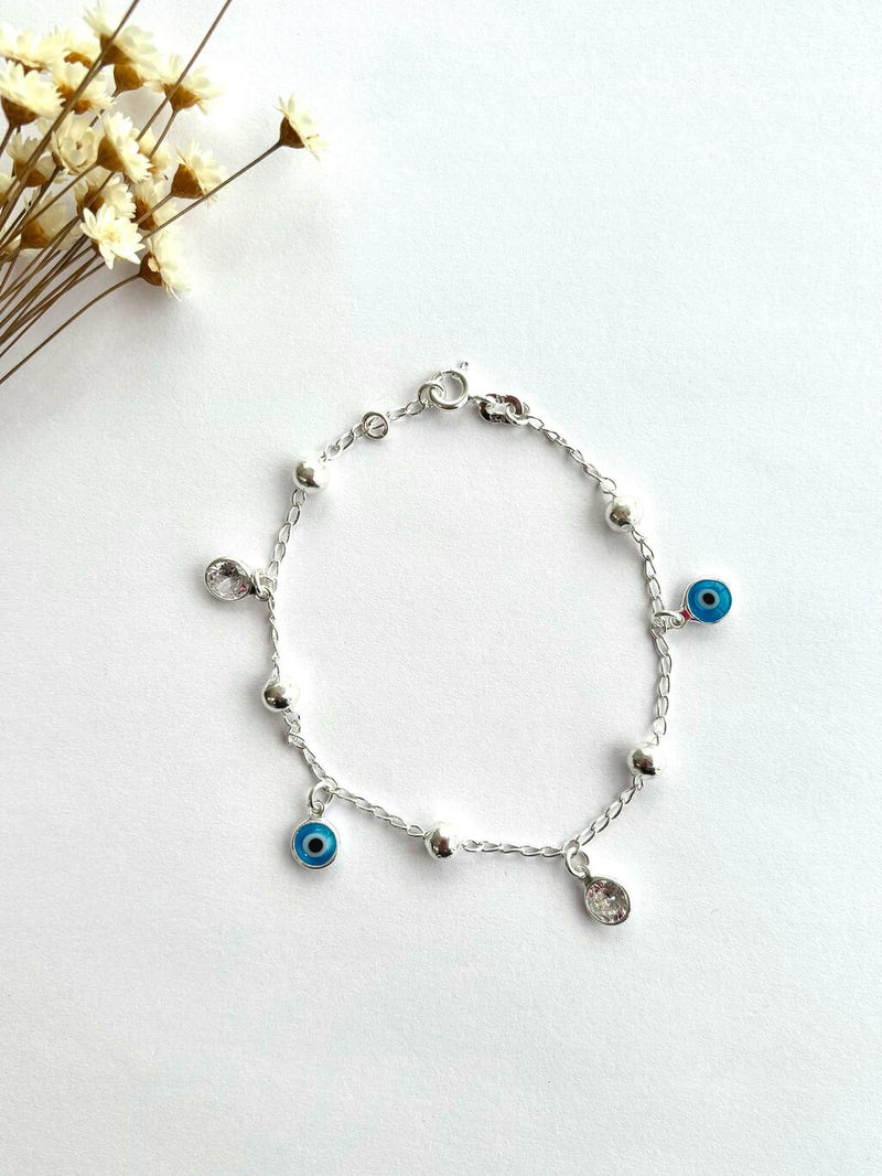 PULSEIRA OLHO GREGO BOLINHAS & ZIRCÔNIAS