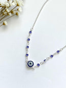 CHOKER OLHO GREGO G COM ZIRCÔNIAS AZUL ROYAL