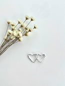 PAR DE ARGOLINHAS CORAÇÃO TRANÇADO P