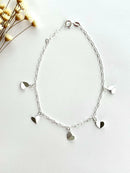 TORNOZELEIRA 5 CORAÇÕES DOBRADO