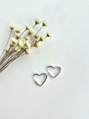 PAR DE ARGOLAS CORAÇÃO FIO GROSSO P