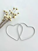 PAR DE ARGOLAS CORAÇÃO TRANÇADO GG