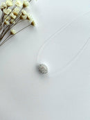 COLAR NYLON BOLA OVAL G CRAVEJADO EM RESINA